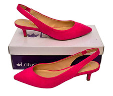 LOTUS Sall Womens Lovely Slip On Fuschia Heel Shoes Stiletto EU 37 UK 4 MRRP £89