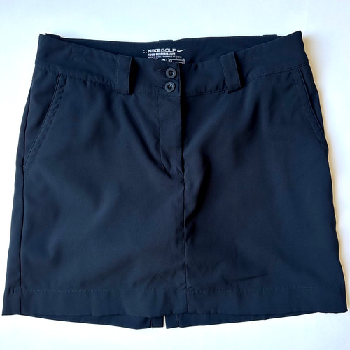 Nike Golf Dri-Fit Tour Performance Skort-Double Button-Women's Size 4-Black