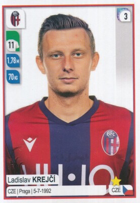 050 LADISLAV KREJCI # REP.CEZCH BOLOGNA FC STICKER PANINI FUSSBALLER 2020