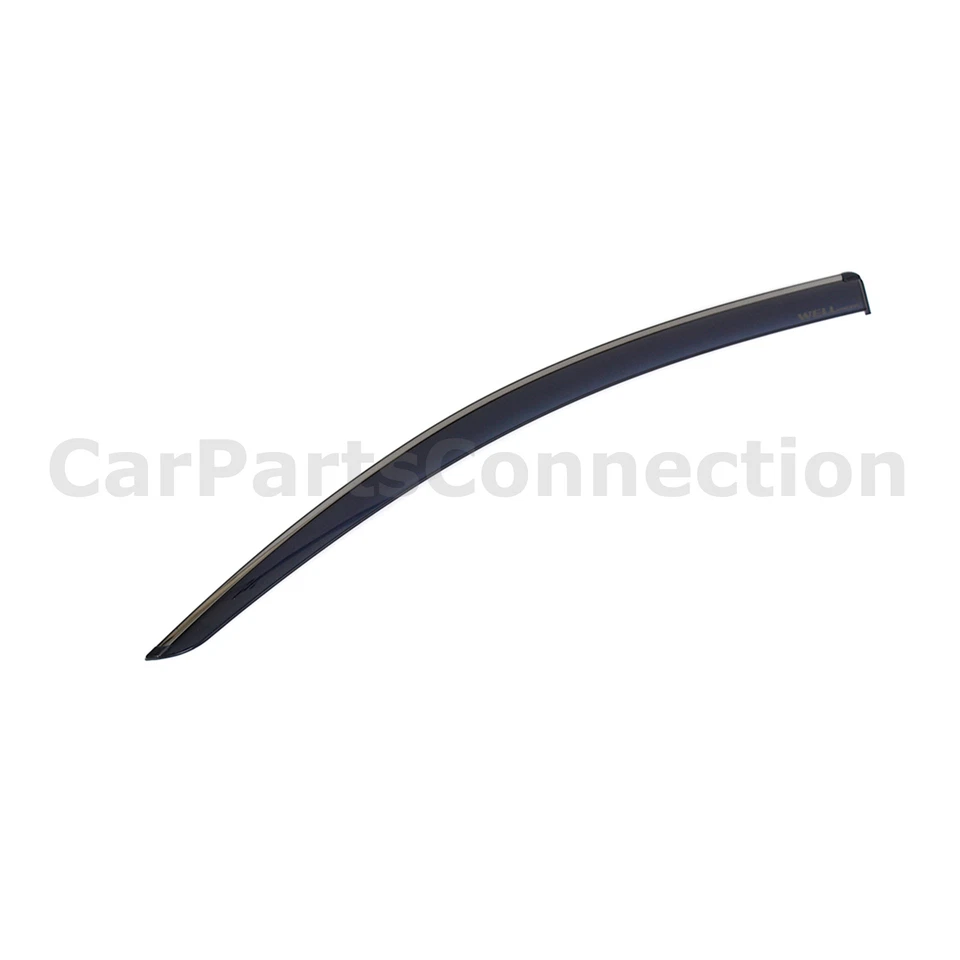 Viseras de pozo para Mitsubishi Mirage G4 2017-2024 viseras de ventana deflector borde negro Foto 3 de 4