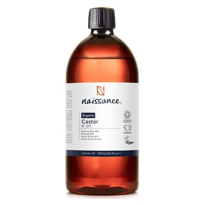 Naissance Castor Organic Oil (No. 217) - 870ml - Massage, Beauty, Hair, Nails