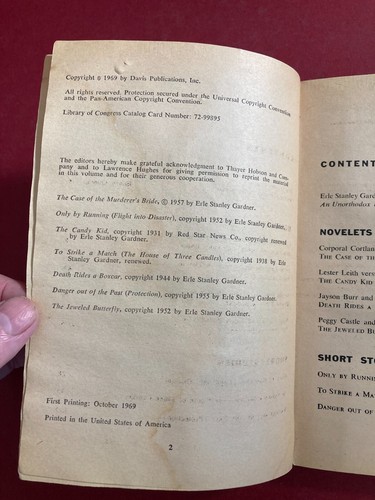 Erle Stanley Gardner The Case of the Murderer’s Bride Rare Paperback Good Cond - Picture 7 of 19