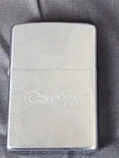 Minty 1980's CURTIS ZIPPO iiii Cigarette Lighter Advertising 16 Holes No Flint