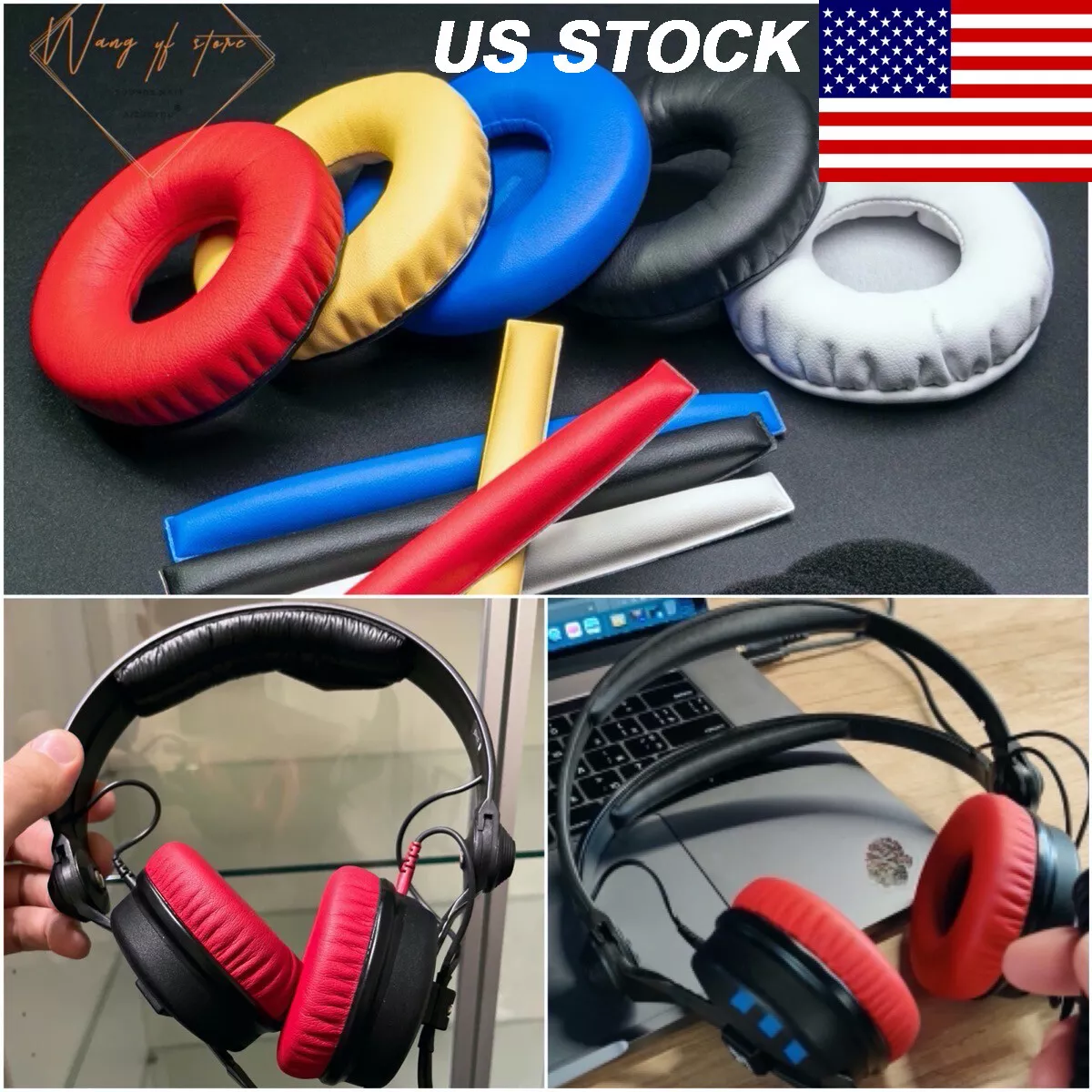 Ear Pad Foam Cushion Headband For Sennheiser HD25 HD25SP HD25-13 Blue  Yellow Red