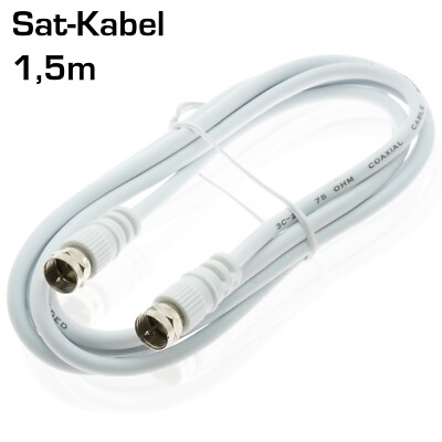 Cavo Coassiale Satellitare Goobay Fino A 10m – Doppio Schermo, 4K HD, Per TV E Decoder