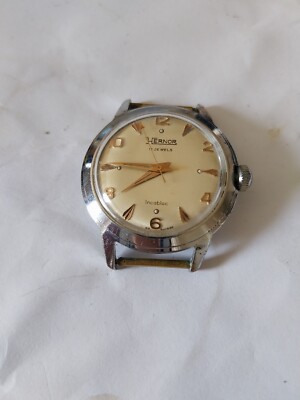 Montre Vintage Horus Swiss Made - Mécanique Manuelle, Boîtier Acier 35mm - Années 70, Fonctionne