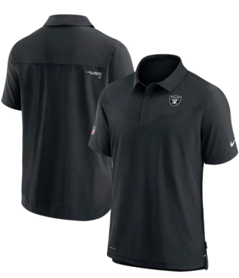 Nike Dri-Fit On-Field Sideline UV Performance Black Polo Shirt Las