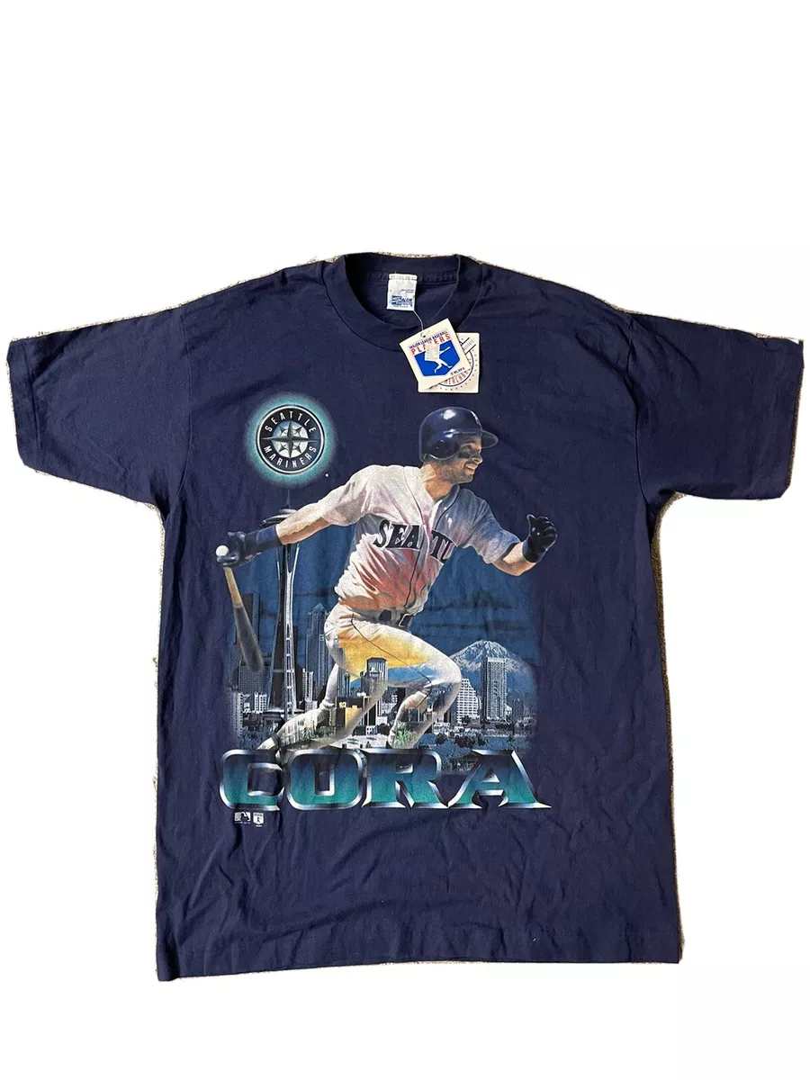 *BRAND NEW Vintage Joey Cora Seattle Mariners Salem Sportswear Shirt Size  Large*