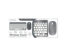 Cylo Wireless Touch Keyboard & Mouse Set (MAC/PC Compatible) [Blue]
