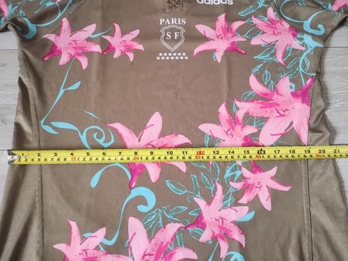 Stade Francais Paris Rugby Away Shirt 2007/2008 - Adidas XL Jersey Gold Top C9L - Picture 9 of 12