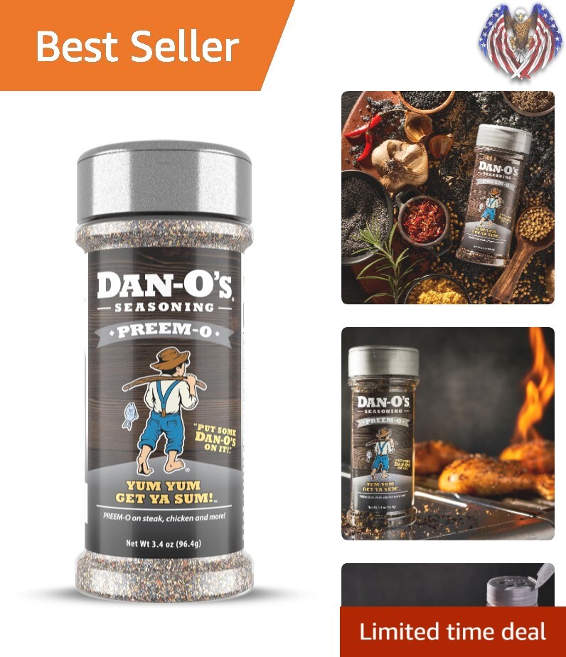 PreemO Seasoning Bold Flavor, Replaces Salt & Pepper Small Bottle