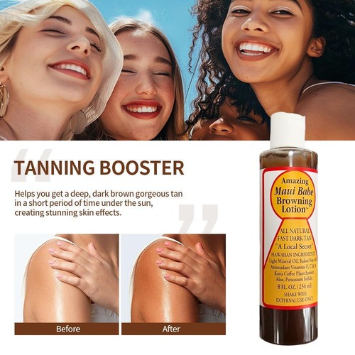 Amazing Maui Babe Browning Lotion - Acceleratore naturale di abbronzatura hawaiana nuovo con etichette P7o3 - Foto 3 di 11