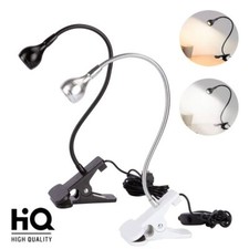 USB Flexible Reading LED Bright Light Book Lamp Clip-on Beside Bed Desk Table