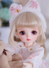 1/6 BJD Doll LCC Miyo Normal Color J-Free Face Make UP+Free Eyes