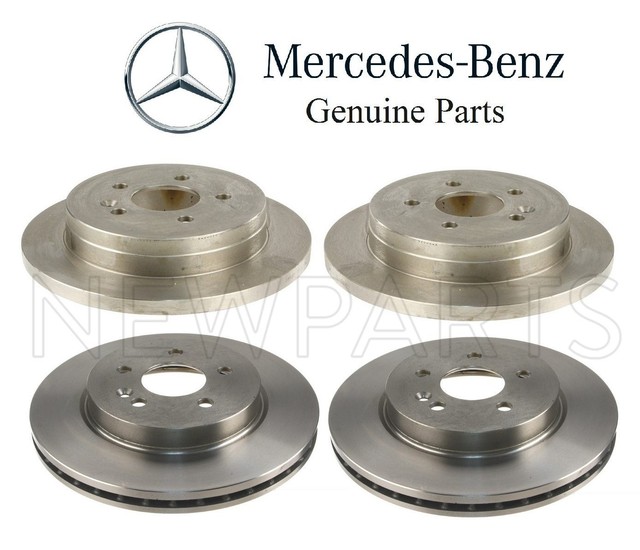 For Mercedes W163 ML320 ML350 Set of 2 Front & 2 Rear Brake Disc Rotors