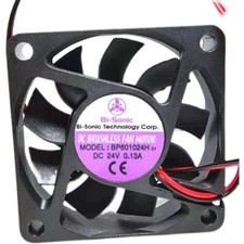 1 PCS Bi-Sonic Fan BP601024H DC24V 0.16A 6010 6cm 2 wire cooling fan