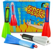 Toy Rocket Launcher Finger Dartz - Air Foam Rockets for Kids Ages 5  4 ct 