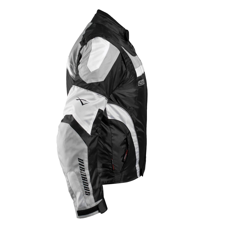 Oxford Jacke Herren Textil Nylon CE Protektoren Thermoweste Motorrad Roller Grau - Bild 4 von 4