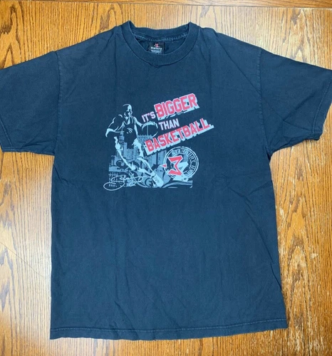 Y2K Early 00s Stephon Marbury Starbury Shirt Sz L Distressed NBA Street