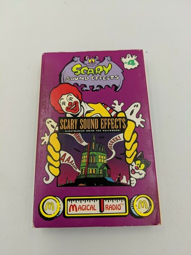 McDONALDS SCARY HALLOWEEN SOUND EFFECTS #4 CASSETTE TAPE Magical Radio Music - Picture 1 of 4