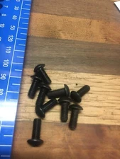 Lot Of (10) M5 5 X .75 X 12 mm Black Oxide  Button Head Allen 10.9 Germany
