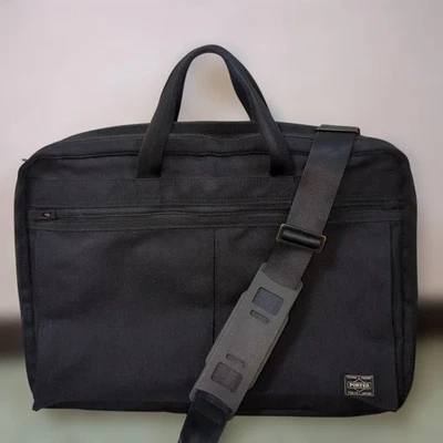 PORTER excellent état noir 2 sacs nylon - Photo 1/4