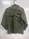 Vietnam OG-107 Sateen US Military Shirt Men’s 15.5 X 31 Green Vintage Distressed