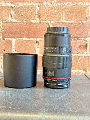 Canon EF 100mm f/2.8 Macro USM Lens + Tiffen UV Filter – Fully Working – Used - Image 1 of 4