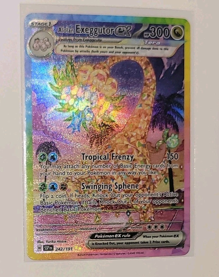 Alolan Exeggutor ex 242/191 SV08 Surging Sparks Special Illustration Rare NM 