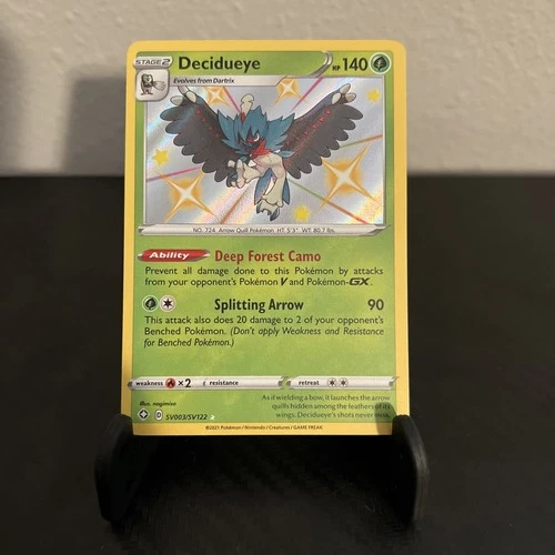 Decidueye Shiny Holo Rare Shining Fates: Shiny Vault SV003/SV122 NM