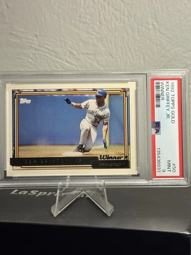 KEN GRIFFEY JR. #50 PSA 9 WINNER 1992 TOPPS GOLD BASEBALL SEATTLE MARINERS