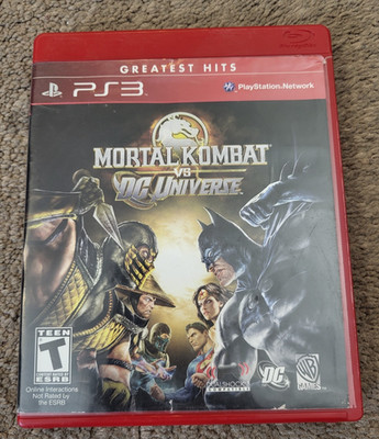 PS3 Mortal Kombat vs. DC Universe (Sony PlayStation 3, 2008) Greatest Hits Game