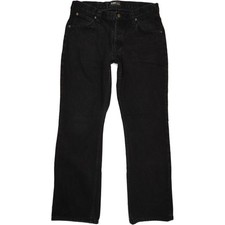 Lee Roscoe  Herren Schwarz Straight Regular  Jeans W34 L32 (77564)
