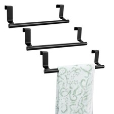 RETON 3 PCS Over Door Towel Rack, 9 Inch Stainless Steel Cabinet Towel Hanger...