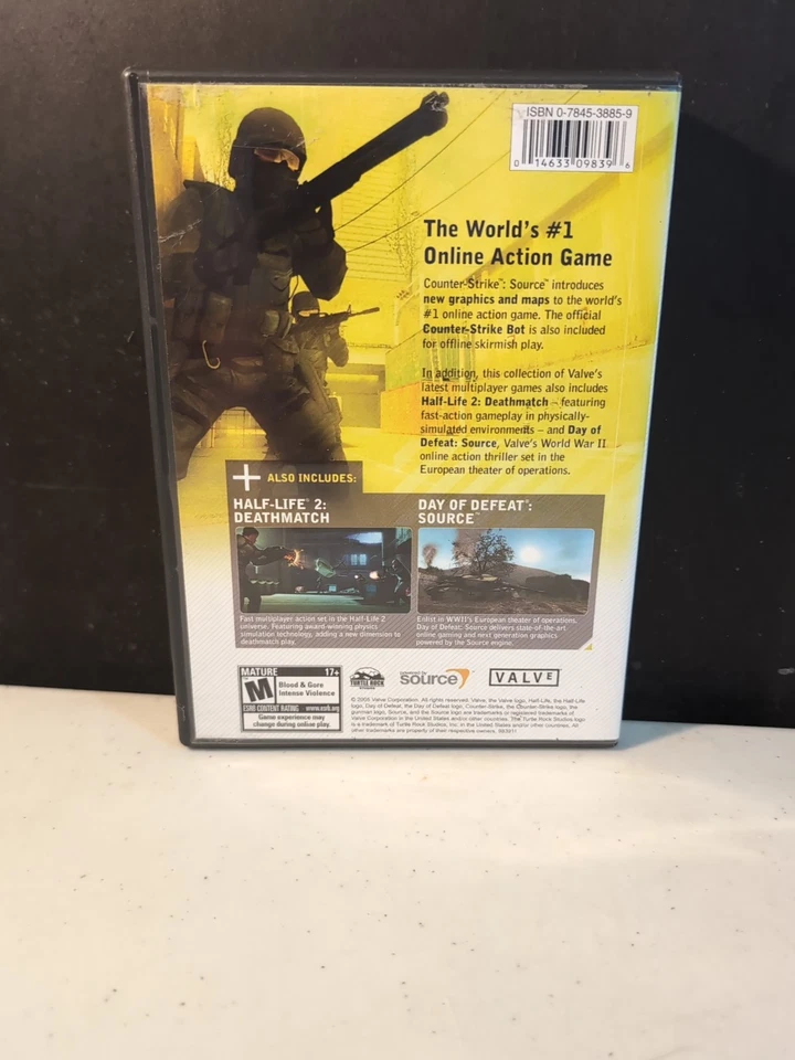 Counter Strike: Source PC CD-ROM Game, 2005 4 Disc Set With Product Key - Image 2 of 4