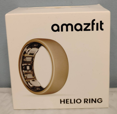 Amazfit Helio Smart Ring - Titanium - Size 8 - A2321 - Android -New! Sealed!