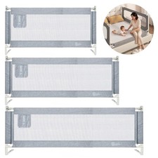 Kids Bed Safety Rail Guard Adjustable Height 150/180/200cm Anti-Fall Protection