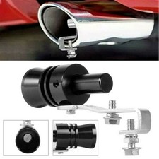 Black Fake Turbo Sound Whistle Exhaust Simulat Blow Muffler Pipe Off Valve XL AU