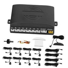 Backup Parking Sensors 8 System Car Reverse Alert with Digital LED Display for