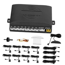 Backup Parking Sensors 8 System Car Reverse Alert with Digital LED Display for 