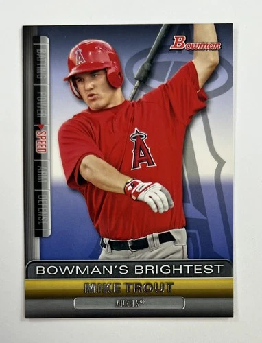 2011 Bowman #BR6 Mike Trout Bowman's Brightest Card CKP
