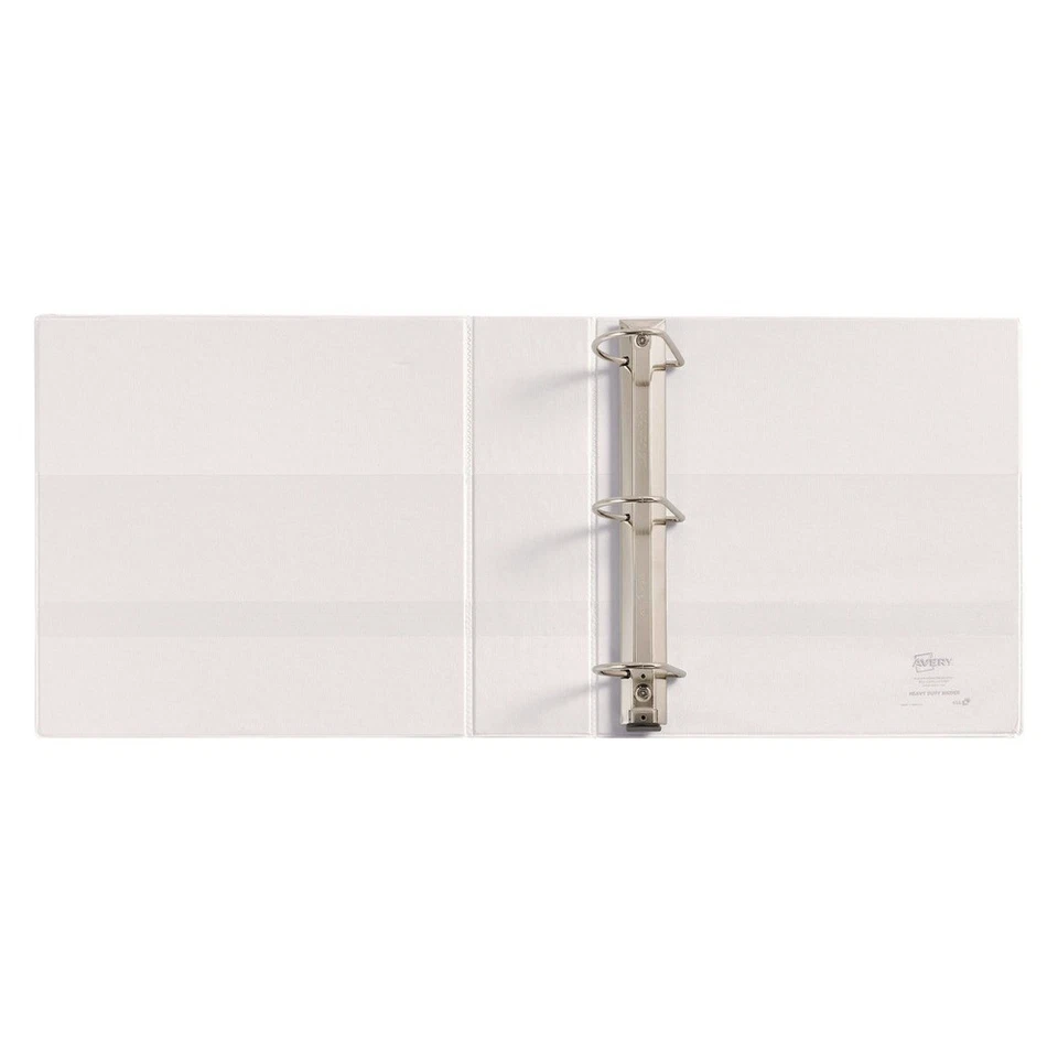 Avery 5604 3 Slant Rings 3" Capacity Heavy-Duty Non Stick View Binder -White New - Image 4 of 4