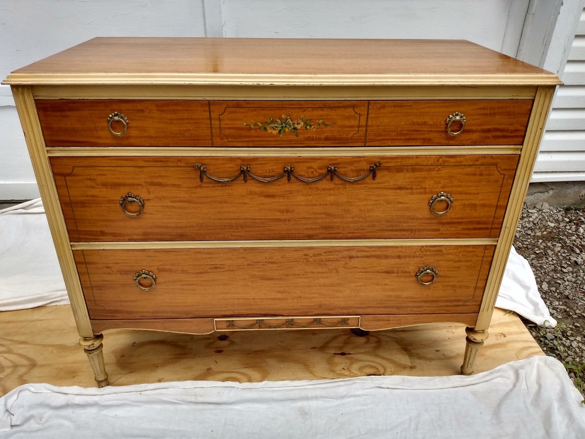 Antique 3 drawer hand-painted original finish Luce Grand Rapids dresser | eBay Antique 3 drawer hand-painted original finish Luce Grand Rapids dresser | eBay