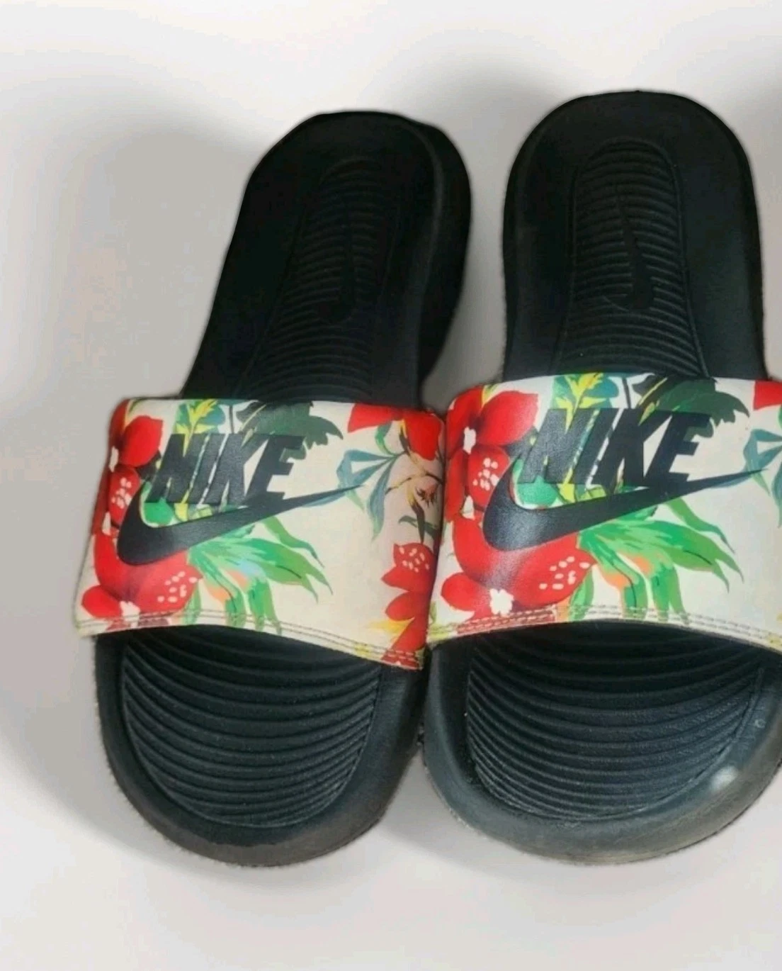 Sandali infradito Nike donna 6 Victori One stampa floreale bianco tropicale