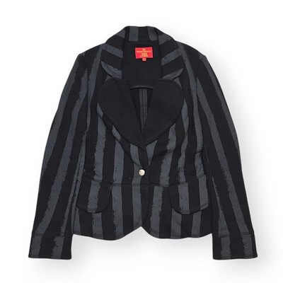 vivienne westwoodストライプ ジップアップジャケット VIVIENNE WESTWOOD Love Jacket Striped Love Jacket 90s Archive