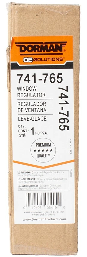 Dorman Front Right Window Regulator Fits 1994-1997 Honda Accord Model ID 741-765 Foto 4 de 4