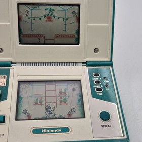 Nintendo Game & Watch "Green House" Multi Screen Handheld Console Tested & Works