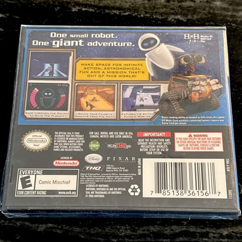 WALL-E For Nintendo DS 2008 Disney Pixar Brand New Sealed - Picture 2 of 2