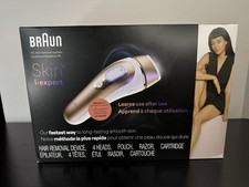 Braun Skin i expert Smart IPL 7387 Hair Removal 4 Caps and Vanity Case Open Box