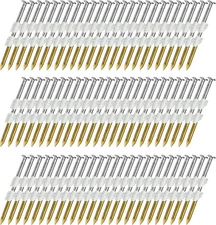 5,000 Counts Framing Nails 2-3/8 Inch, 21 Degree Smooth Shank, Bright Steel